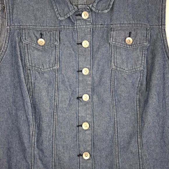 Est. 1948 Denim button down denim vest plus 22/24 - Picture 4 of 9